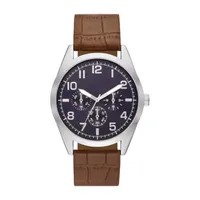 Opp Mens Brown Strap Watch Fmdjo226