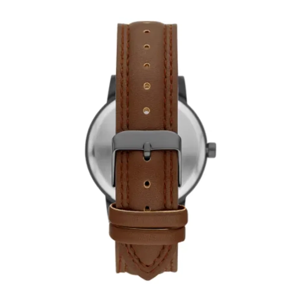 Mens Brown Strap Watch Fmdjo230