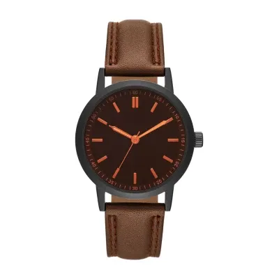 Mens Brown Strap Watch Fmdjo230