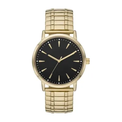 Opp Mens Gold Tone Stainless Steel Expansion Watch Fmdjo236