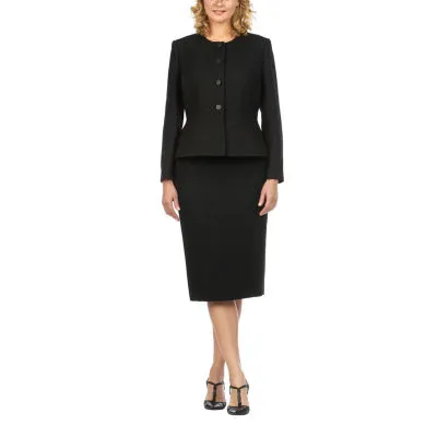 Giovanna Signature 2-pc. Grid Skirt Suit-Plus