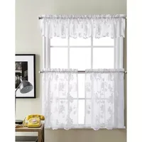 CHF Sibella Lace Rod Pocket Tailored Valance