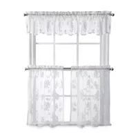 CHF Sibella Lace 2-pc. Rod Pocket Window Tier