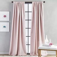 CHF Bloomsbury Light-Filtering Rod Pocket Single Curtain Panel