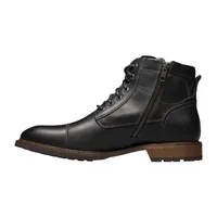 Florsheim Mens Chalet Block Heel Lace Up Boots