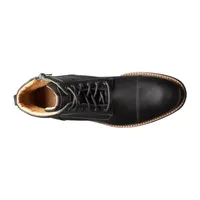 Florsheim Mens Chalet Block Heel Lace Up Boots