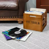 Victrola VA-20 Wooden Record and Vinyl Crate