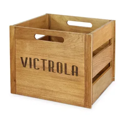 Victrola VA-20 Wooden Record and Vinyl Crate