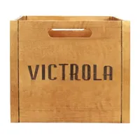 Victrola VA-20 Wooden Record and Vinyl Crate