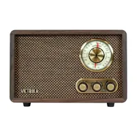 Victrola VRS-2800 Retro Wood Bluetooth AM/FM Radio with Rotary Dial