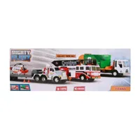 Funrise Inc. Mighty Fleet Titans Flatbed Truck With Helicopter