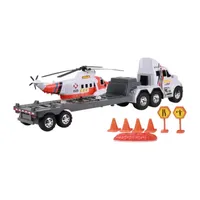 Funrise Inc. Mighty Fleet Titans Flatbed Truck With Helicopter