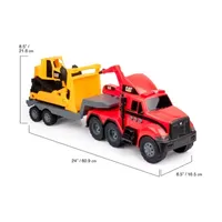Funrise Inc. Cat Heavy Movers Fire Truck With Bulldozer