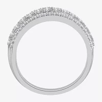 1 CT. T.W. Natural White Diamond 10K White Gold Anniversary Band