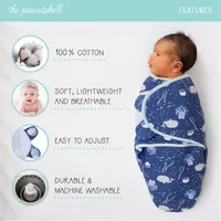 The Peanutshell 3-pc. Swaddle Blanket