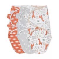 The Peanutshell Safari 3-pc. Swaddle Blanket