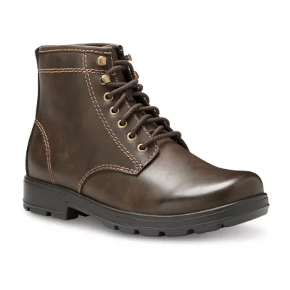 Eastland Mens El Hugo Flat Heel Lace Up Boots