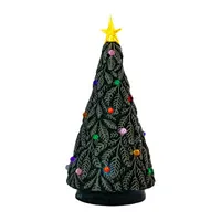 Omega Bright Designs Light-Up Ceramic Needle Tree Lighted Tabletop Decor