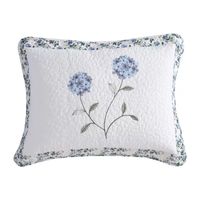 Beatrice Home Fashions Carnation Embroidered Pillow Sham