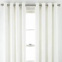 Linden Street Gwen Basketweave Light-Filtering Grommet Top Single Curtain Panel