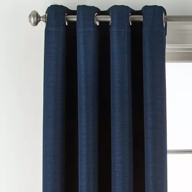 Linden Street Gwen Basketweave Light-filtering Grommet Top Single Curtain Panel | Beige | One Size | Curtains Curtain Panels