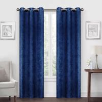 Regal Home Austin Embossed Blackout Grommet Top Set of 2 Curtain Panel