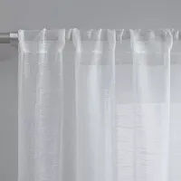 Laura Ashley Richmond Sheer Rod Pocket Set of 4 Curtain Panel