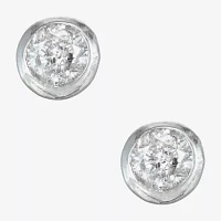 1/10 CT. T.W. Natural White Diamond 14K Gold 3.5mm Round Stud Earrings