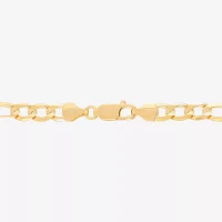 14K Gold 8 1/2 Inch Solid Figaro Chain Bracelet
