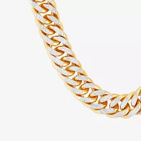 Made in Italy 14K Gold 22 Inch Solid Curb Chain Necklace