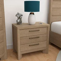 Palma 3-Drawer Nightstand