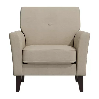 Alex Transitional Flared Arm Accent Chair Velour