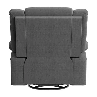 ProLounger Traditional Swivel Glider Recliner Plush Velvet