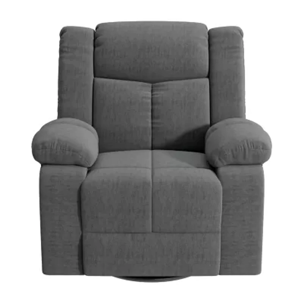 ProLounger Traditional Swivel Glider Recliner Plush Velvet