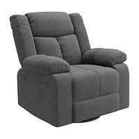 ProLounger Traditional Swivel Glider Recliner Plush Velvet