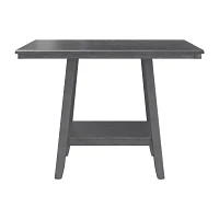 Bilbao Square Wood-Top Dining Table