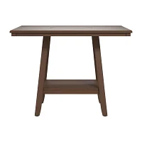 Bilbao Square Wood-Top Dining Table