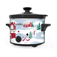 Cooks 1.5-Quart Village Ski Scene Slow Cooker