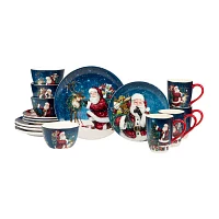 Certified International Santa'S Secret 16-pc. Earthenware Dinnerware Set