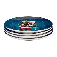 Certified International Santa'S Secret 4-pc. Earthenware Dinner Plate