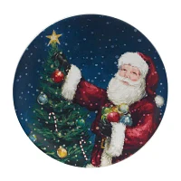 Certified International Santa'S Secret 4-pc. Earthenware Dessert Plate