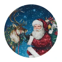 Certified International Santa'S Secret 4-pc. Earthenware Dessert Plate