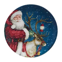 Certified International Santa'S Secret 4-pc. Earthenware Dessert Plate