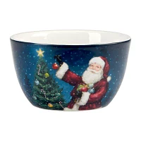 Certified International Santa'S Secret 4-pc. Earthenware Ice Cream Bowl