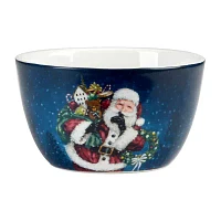 Certified International Santa'S Secret 4-pc. Earthenware Ice Cream Bowl