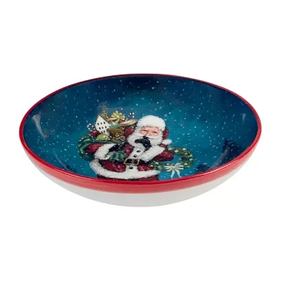 Certified International Santa'S Secret Serving Bowl