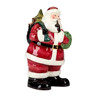 Certified International Santa'S Secret Earthenware Cookie Jar