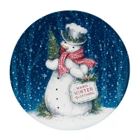 Certified International Snowman Greetings 4-pc. Earthenware Dinner Plate