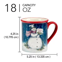 Certified International Snowman Greetings 4-pc. Holiday Coffee Mug