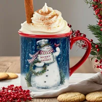 Certified International Snowman Greetings 4-pc. Holiday Coffee Mug